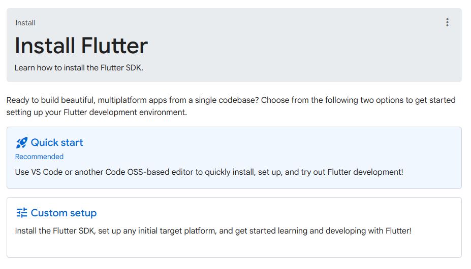 Install Flutter